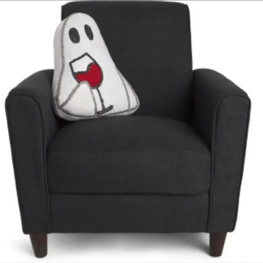 NWT Martha Stewart Ghost Wine Glass Throw Pillow Viral Homegoods Summerween RARE